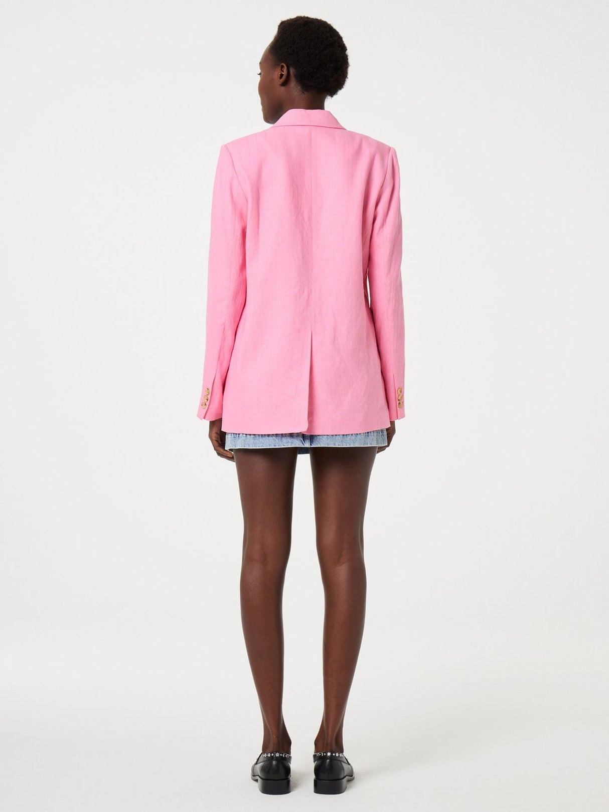 Fabienne Chapot Women's Reggy Linen Rich Blazer - Pink Glow XXL/EU  44