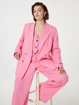 Fabienne Chapot Women's Reggy Linen Rich Blazer - Pink Glow XXL/EU  44