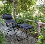 Lafuma Air Comfort Futura Garden Foldable Reclining Sun Lounger - Acier