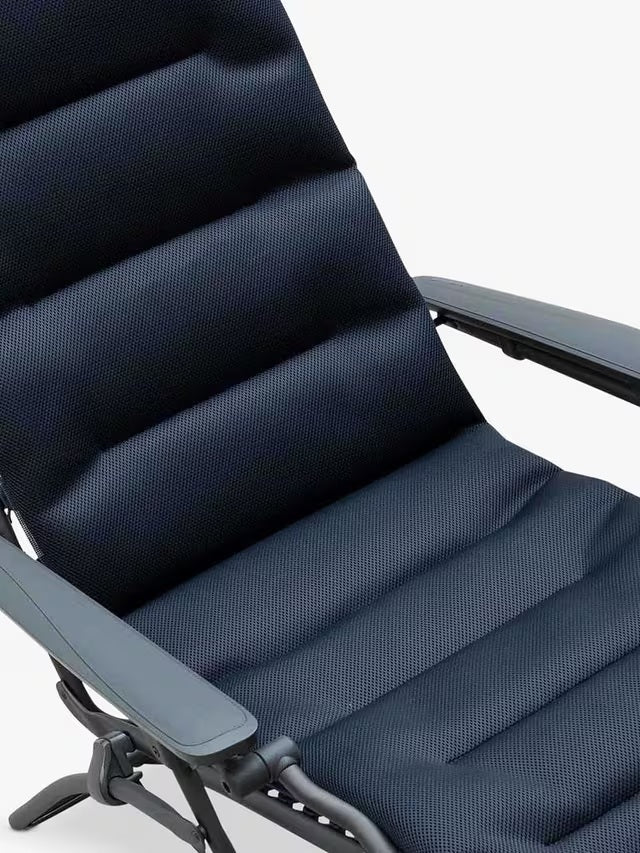 Lafuma Air Comfort Futura Garden Foldable Reclining Sun Lounger - Acier