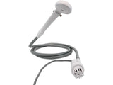 Leisurewize Outdoor 12v Portable Shower With Suction Mounted Hook- White