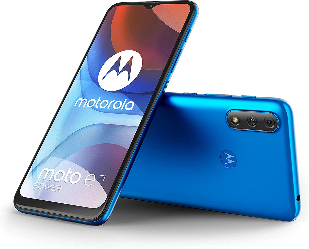 Motorola Moto E7i Power 4G Smartphone 32GB Unlocked Sim-Free - Tahiti Blue