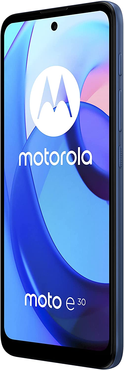 Motorola Moto e30 Dual-SIM 32GB Unlocked 4G SIM-Free Smartphone - Blue - Kazoop 