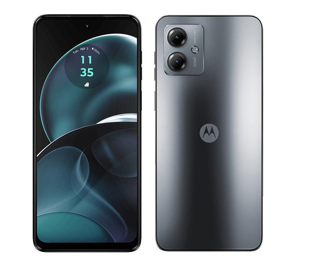 Motorola Moto G14 128GB 5G Smartphone Dual-SIM 4GB RAM Unlocked - Steel Grey - Kazoop 