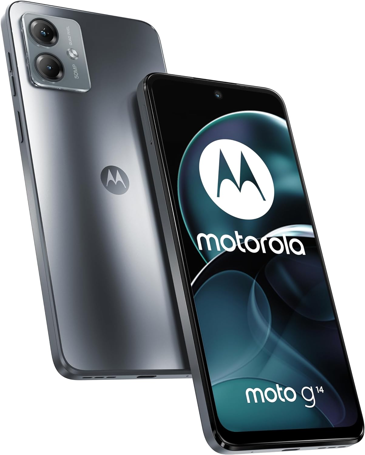 Motorola Moto G14 128GB 5G Smartphone Dual-SIM 4GB RAM Unlocked - Steel Grey - Kazoop 