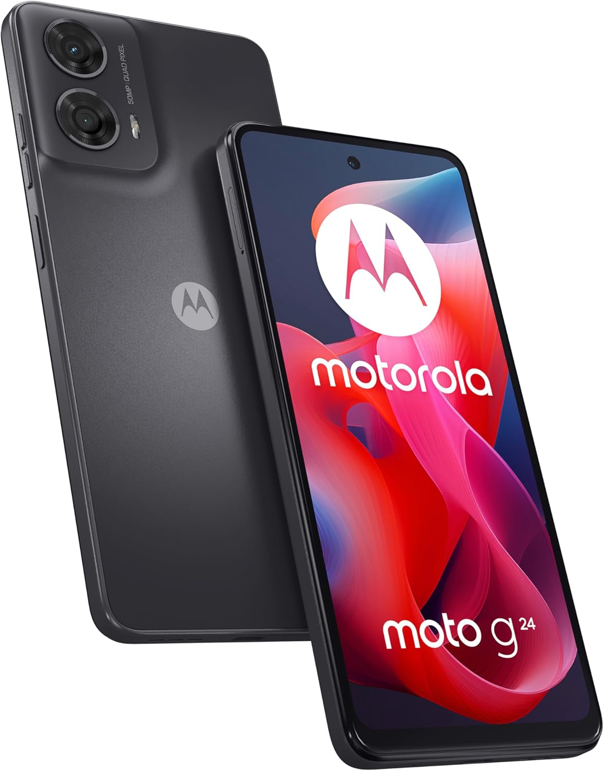 Motorola G24 4G 6.56'' Smartphone 128GB Dual-SIM-Free Unlocked - Charcoal