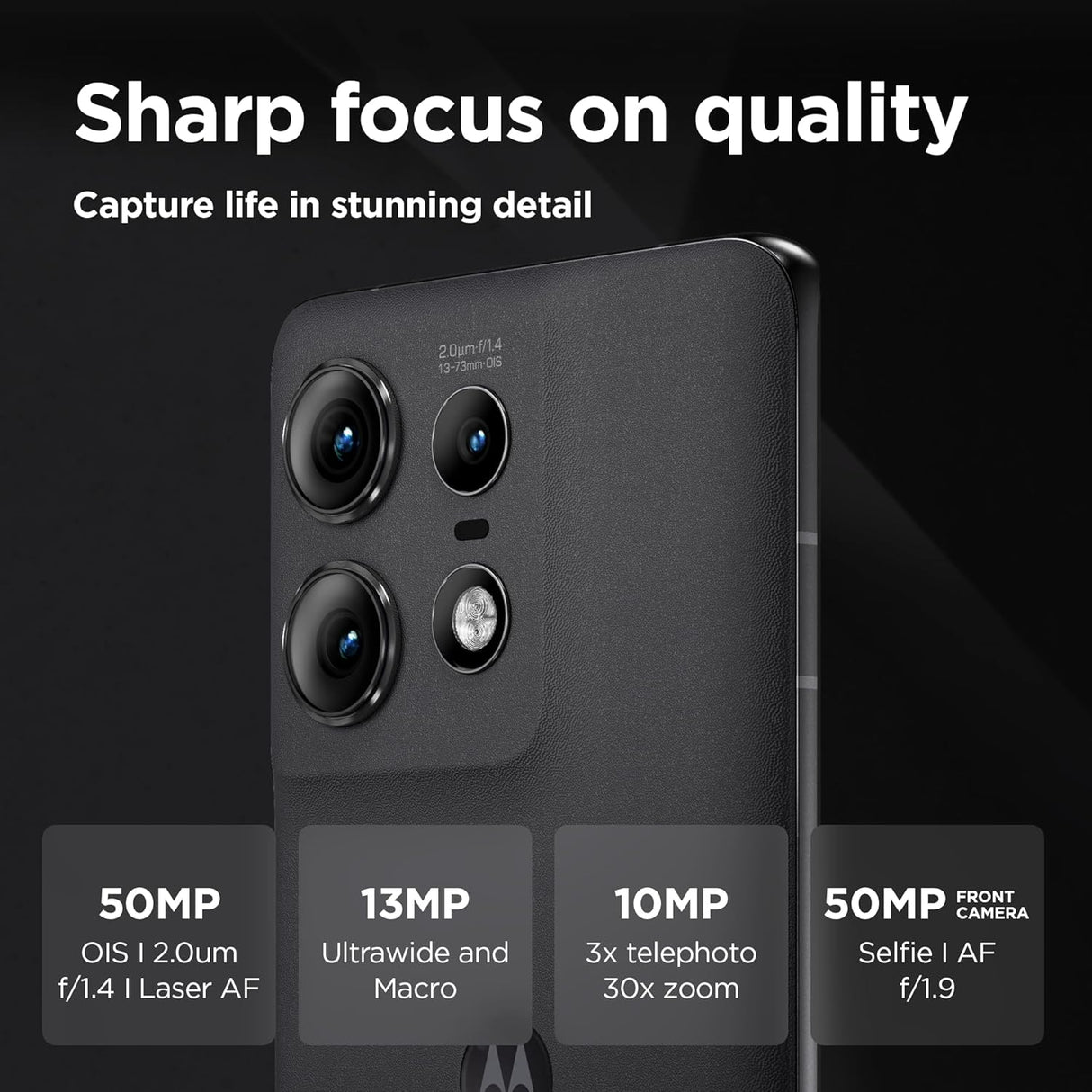 Motorola Edge 50 Pro 6.7'' 5G Smartphone 512GB Unlocked SIM-Free - Black