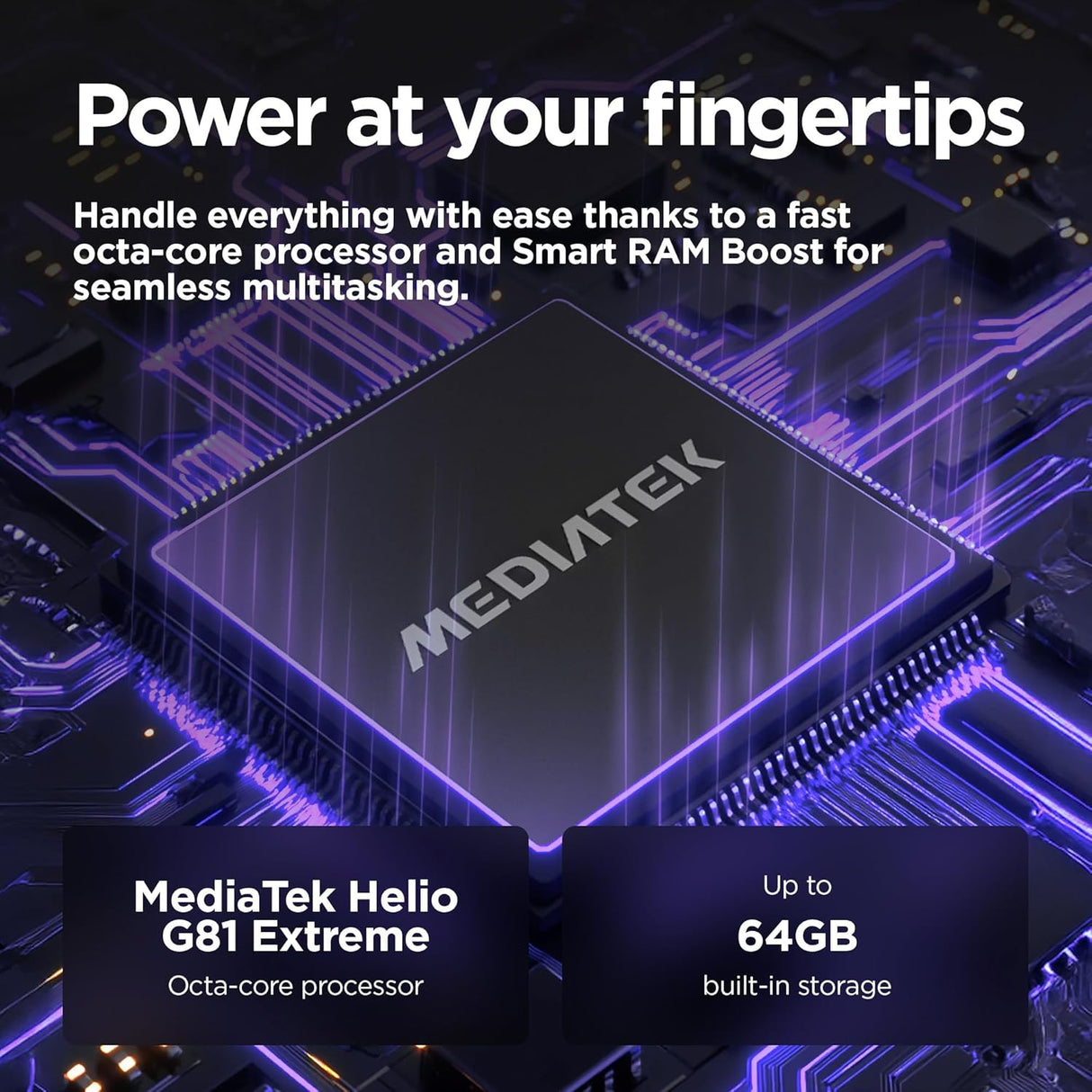 Motorola E15 4G 6.67'' Smartphone 2GB RAM 64GB Unlocked SIM-Free - Lavender