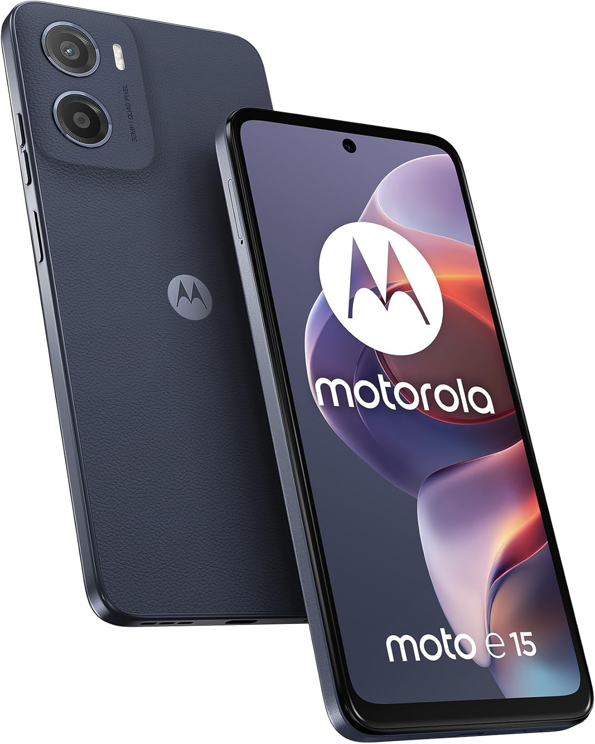 Motorola Moto E15 4G 6.67'' Smartphone 64GB Unlocked Dual-SIM - Denim Blue