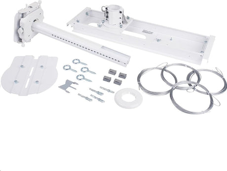 Vaddio QuickCAT Universal Suspended Ceiling Camera Mount - White - Kazoop 