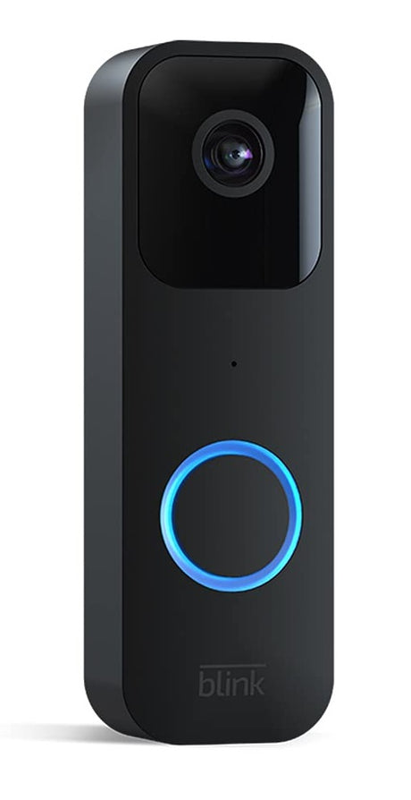Blink Smart Video Doorbell Full HD 1080p - Black - Kazoop 