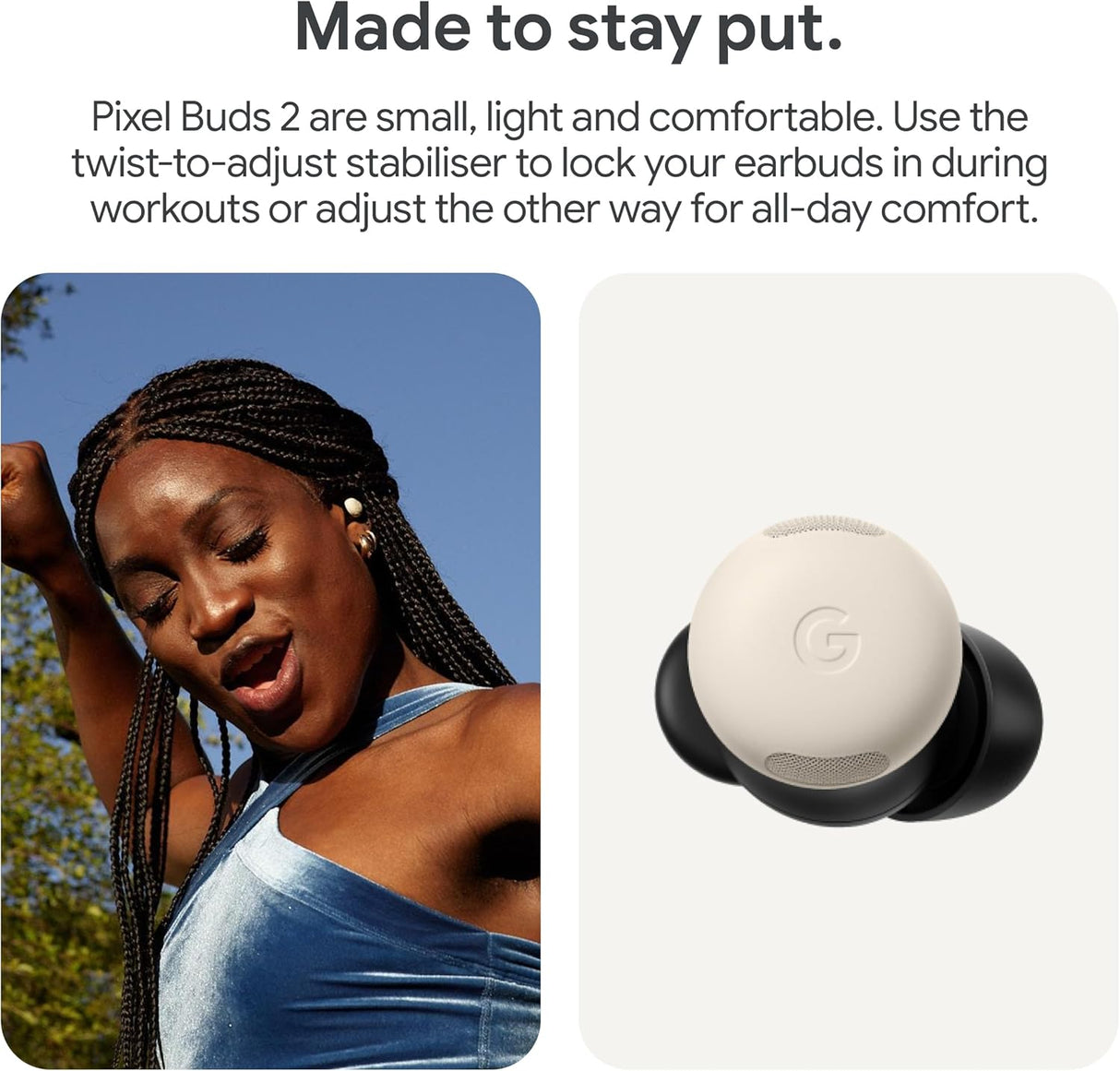 GooglePixel Buds Pro 2 Noise Cancelling Wireless Headphones - Porcelain
