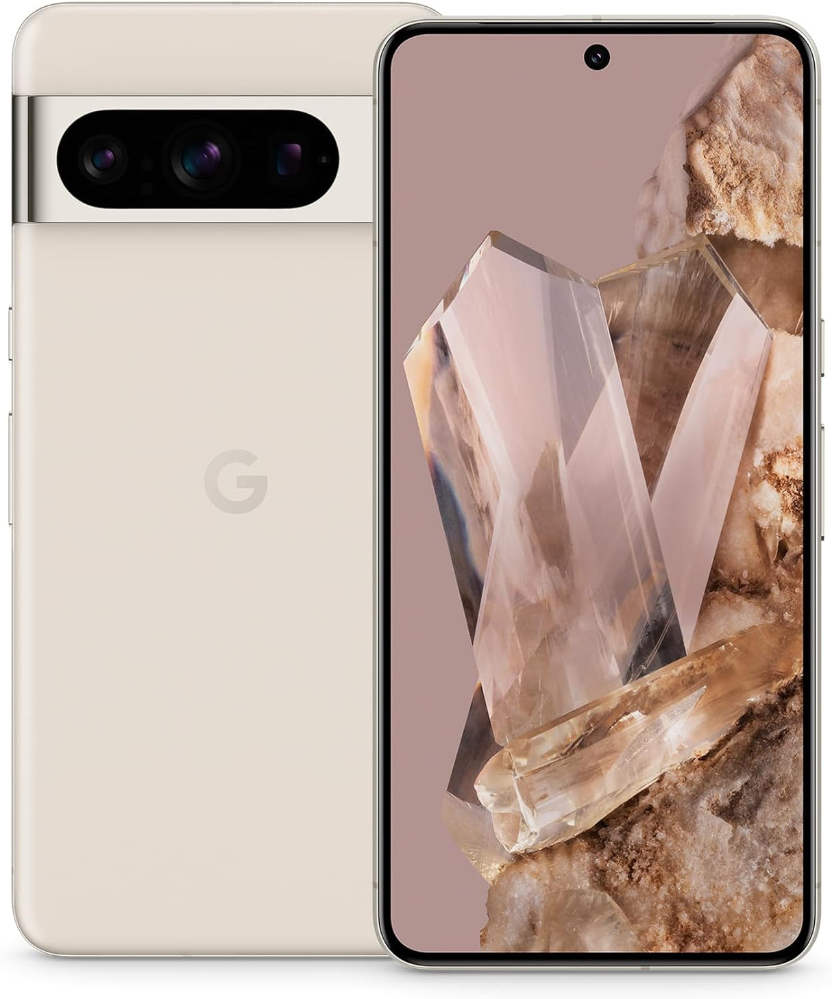 Google Pixel 8 Pro 5G 128GB Smartphone 12GB RAM Dual-SIM-Free - Porcelain - Kazoop 