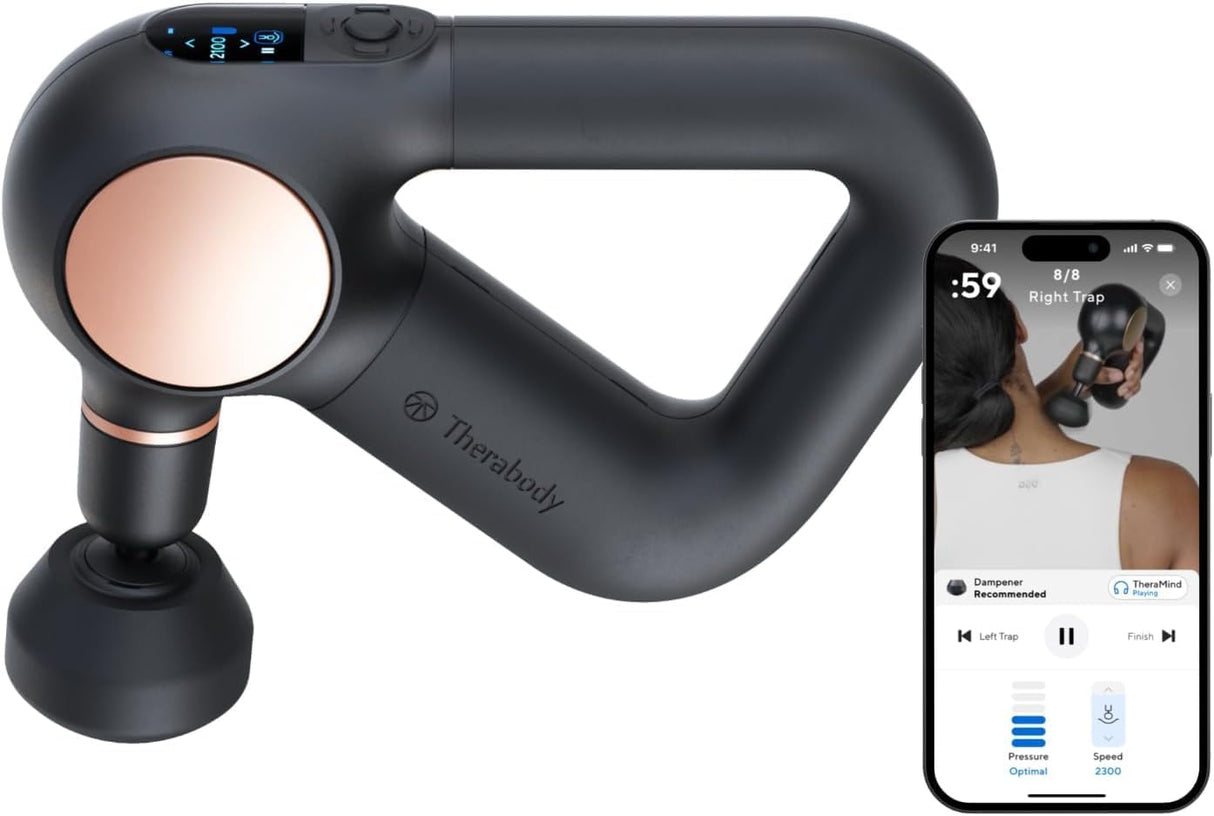 Therabody Theragun Sense Percussion Massage Gun with 4 Attachments - Black