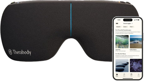 Therabody SmartGoggles 2nd Generation Sleep Mask & Eye Massager - Black