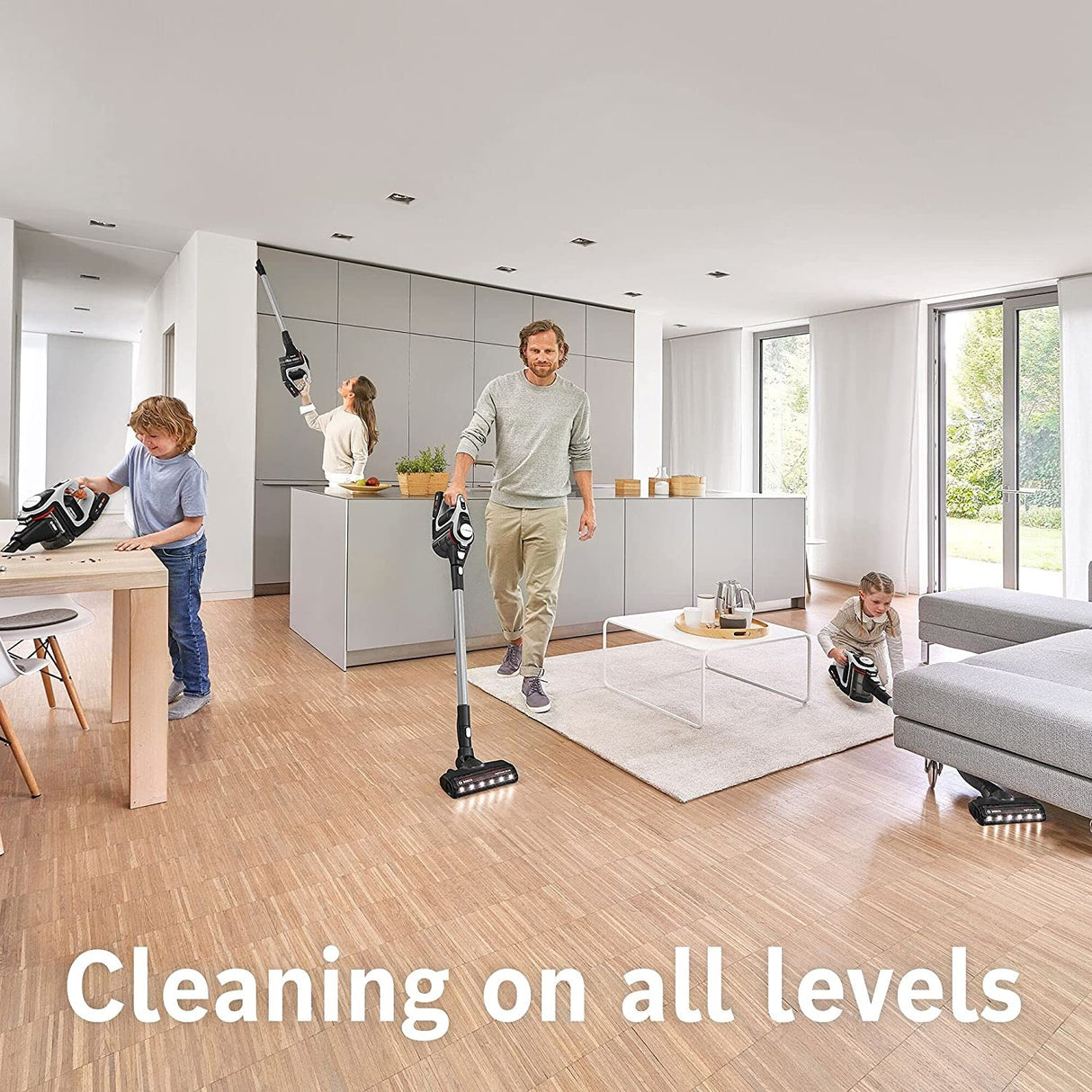 Bosch Unlimited Serie 8 BCS8224GB ProHome Vacuum Cleaner - White/Black - Kazoop 