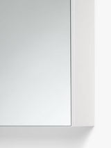 John Lewis White Gloss Soft Close Triple Mirrored Bathroom Cabinet - White