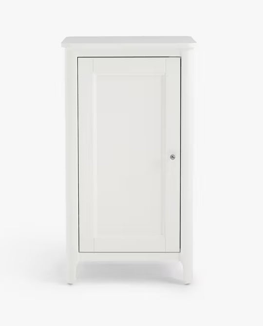 John Lewis Portsman White Bathroom Single Towel Cupboard 83.2 x 46 x 32.5cm