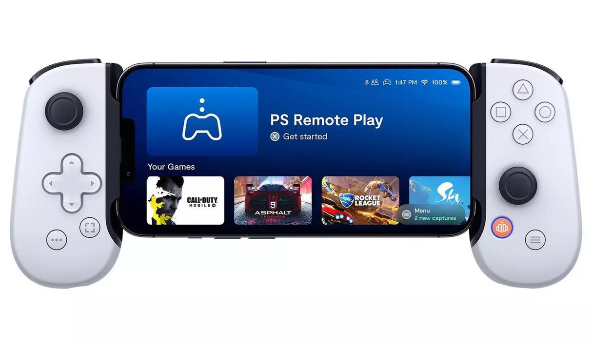 Backbone One PlayStation Wireless Mobile Gaming Controller For iOS - White A