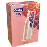 Oral-B Pro Series 3 Pink Electric Toothbrush + Exclusive Flora Travel Case