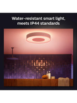 Philips Hue Colour Ambiance Xamento LED Smart Bathroom Ceiling Light - Large