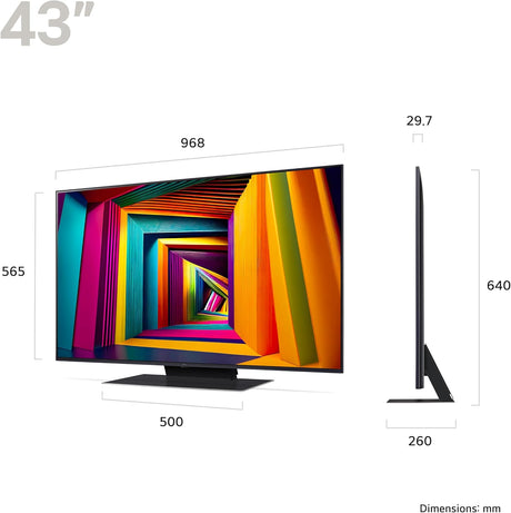 LG 43UT91006LA 2024 LED HDR Freesat HD 4K UHD 43'' Smart TV - Ashed Blue