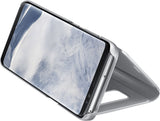 Samsung Genuine Original Galaxy S8 Clear View Standing Case - Silver