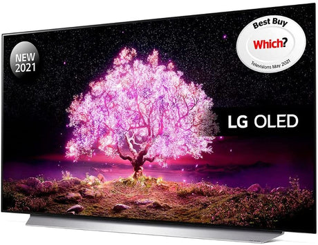 LG OLED48C14LB OLED HDR 4K Ultra HD 48" Smart TV 2021 with Freesat HD - Grey - Kazoop 