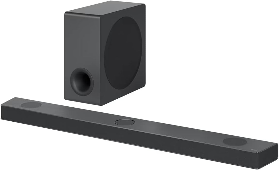 LG S90QY 5.1.3 Ch Bluetooth Wi-Fi Soundbar & Wireless Subwoofer - Dark Grey