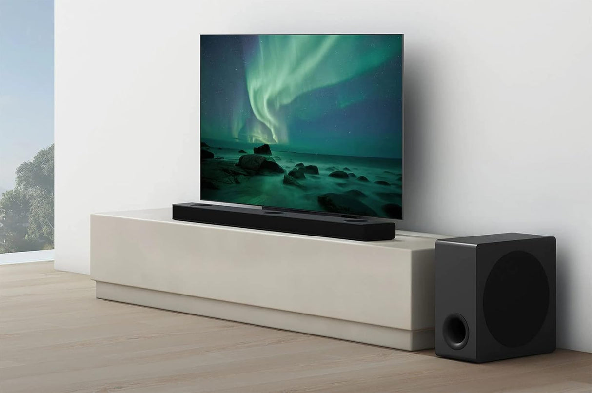 LG S90QY 5.1.3 Ch Bluetooth Wi-Fi Soundbar & Wireless Subwoofer - Dark Grey