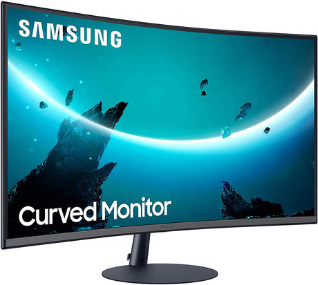 Samsung C27T550FDR 27'' Curved LED 75Hz Full HD Monitor - Black - Kazoop 