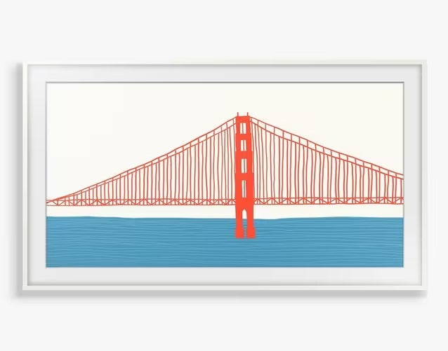 Samsung The Frame 50'' 2021-2025 Customisable Modern Frame Bezel - White