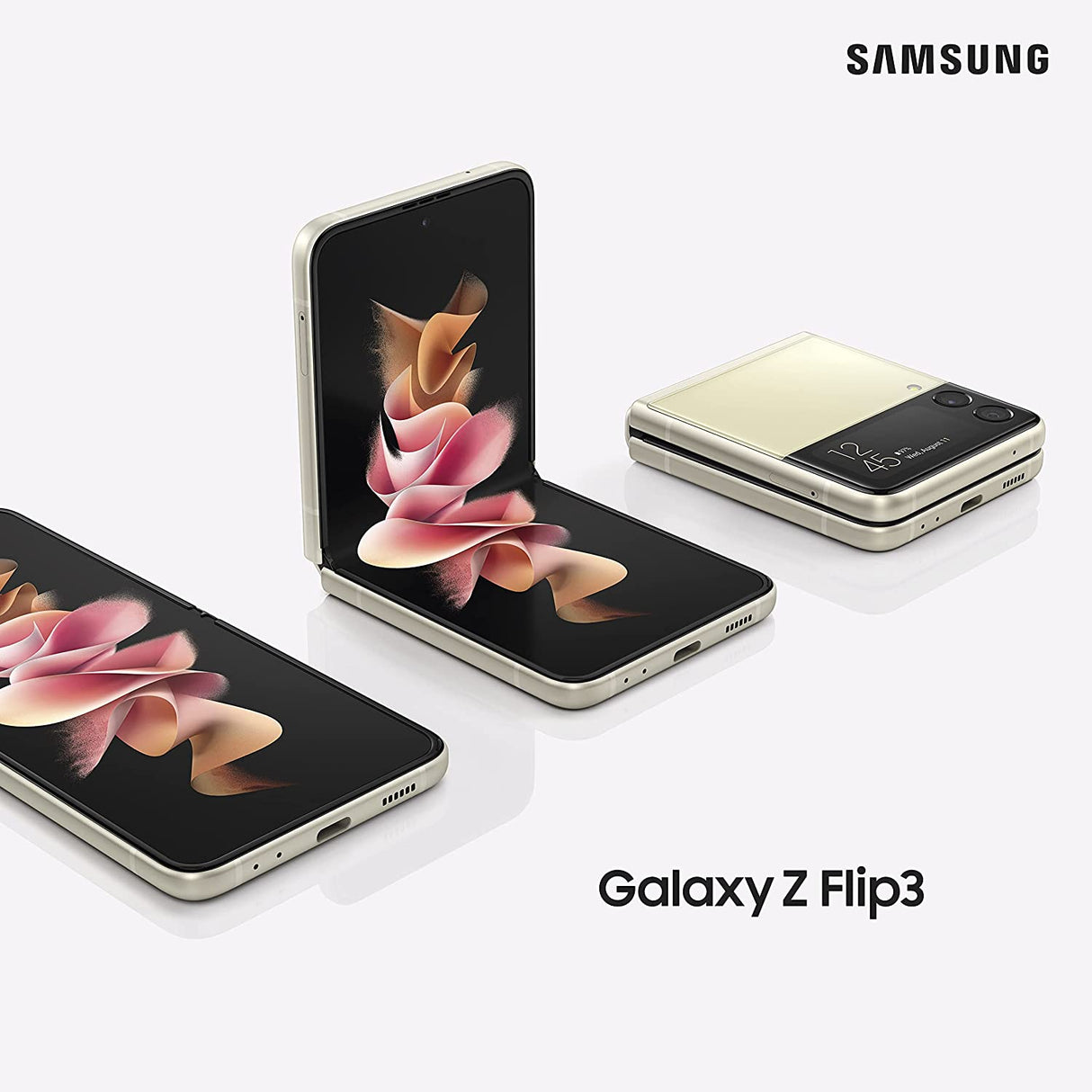 Samsung Galaxy Z Flip3 5G 6.7'' Smartphone 256GB Unlocked SIM-Free Cream - Kazoop 