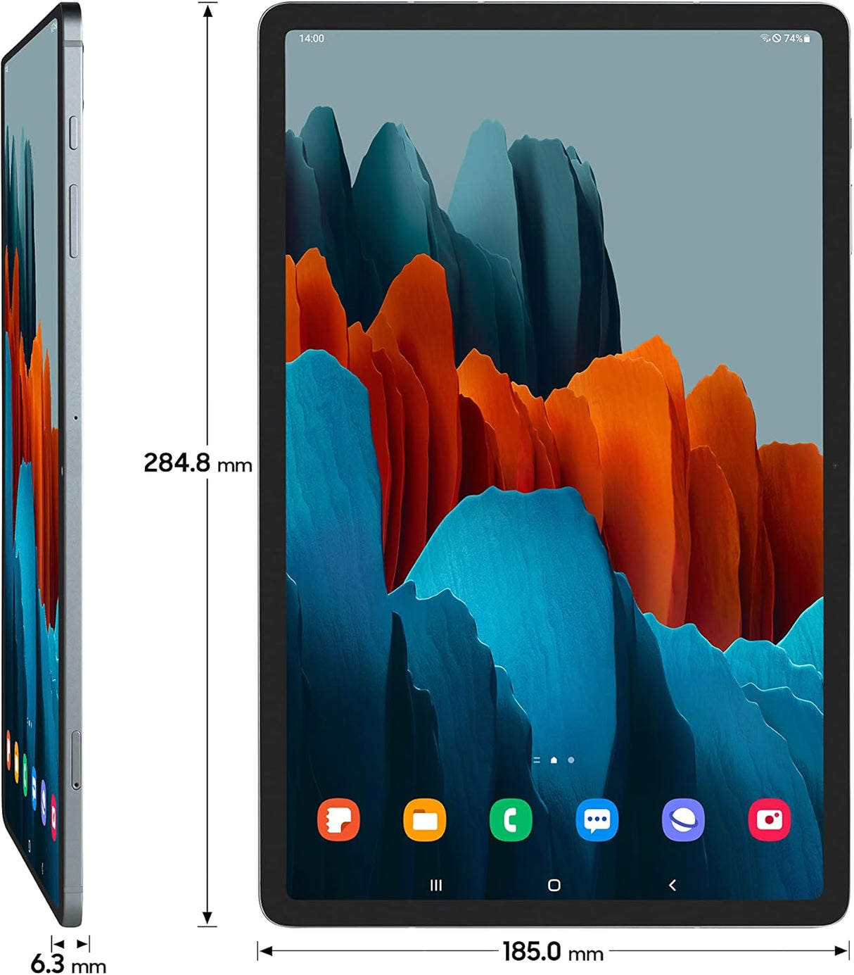 Samsung Galaxy Tab S7 FE 12.4" Android Tablet 6GB RAM 128 GB Mystic Silver