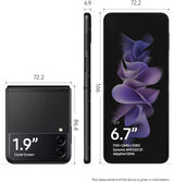 Samsung Galaxy Z Flip3 5G Smartphone 128GB Dual SIM-Free - Phantom Black - Kazoop 