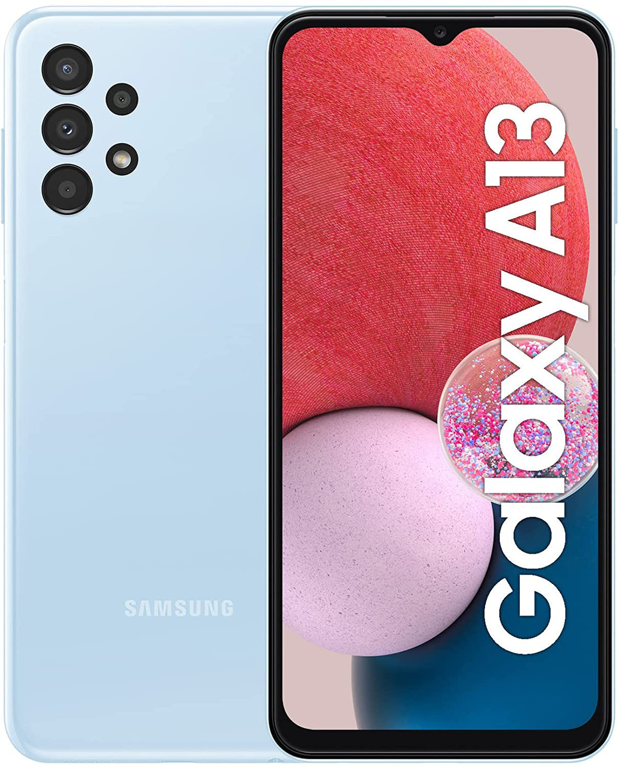 Samsung Galaxy A13 6.6" 4G Smartphone 64GB Unlocked Sim-Free - Light Blue - Kazoop 