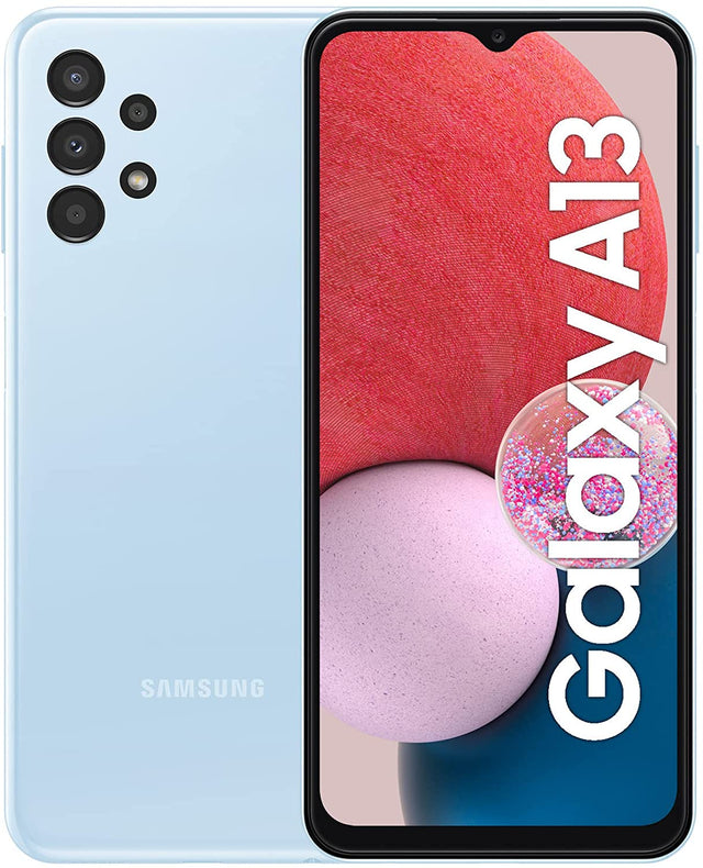 Samsung Galaxy A13 6.6" 4G Smartphone 64GB Unlocked Sim-Free - Light Blue - Kazoop 