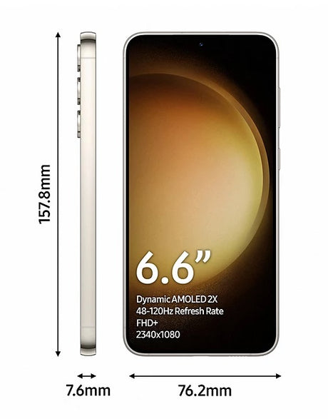 Samsung Galaxy S23+ 256GB Smartphone 5G 6.6'' Unlocked Dual-Sim - Cream - Kazoop 