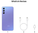 Samsung Galaxy A34 128GB Smartphone 5G 6.6'' Unlocked SIM-Free - Violet - Kazoop 
