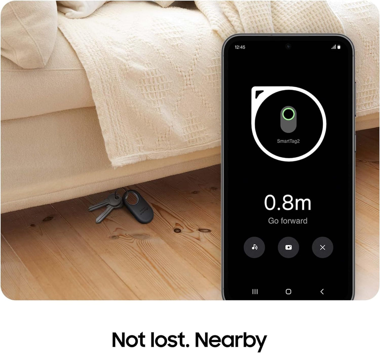 Samsung Galaxy SmartTag2 Bluetooth Item Finder Location Tracker - Black - Kazoop 