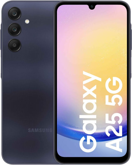 Samsung Galaxy A25 5G Smartphone 128GB Unlocked Dual-SIM-Free - Blue/Black - Kazoop 