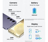 Samsung Galaxy S24 256GB 5G Smartphone 8GB RAM Dual-Sim Unlocked - Yellow - Kazoop 