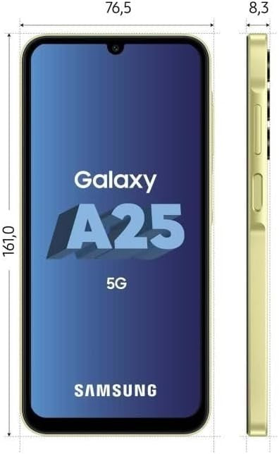 Samsung Galaxy A25 6.5'' 5G Smartphone 128GB Unlocked Dual-SIM-Free - Yellow