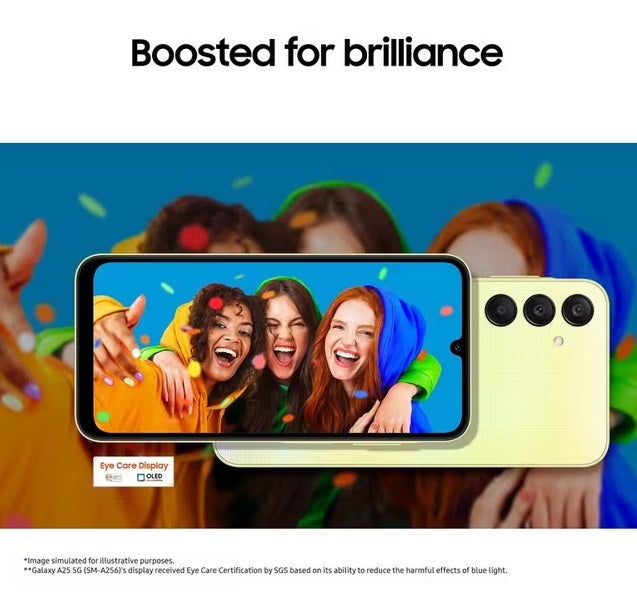 Samsung Galaxy A25 6.5'' 5G Smartphone 128GB Unlocked Dual-SIM-Free - Yellow