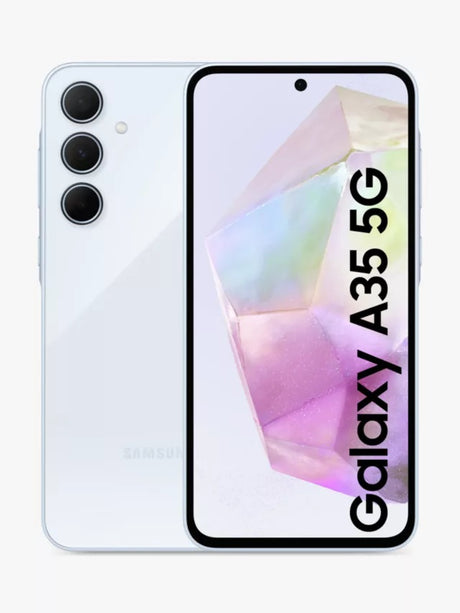 Samsung Galaxy A35 6.6'' 5G Smartphone 128GB Unlocked Dual-SIM - Ice Blue - Kazoop 
