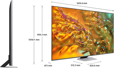 Samsung QE75Q80D 2024 QLED HDR 4K UHD 75'' Smart TV with TVPlus - Silver