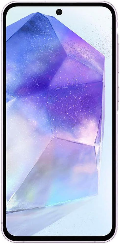 Samsung Galaxy A55 5G 128GB Smartphone 8GB RAM Unlocked Dual-Sim-Free Lilac - Kazoop 