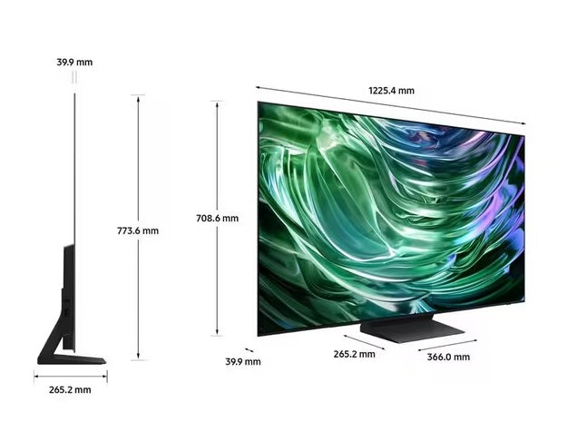 Samsung QE55S90D 2024 OLED HDR 4K UHD 55'' Smart AI TV with TVPlus - Black
