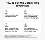 Samsung Galaxy Ring Fitness Tracker Smart Ring - Titanium Silver - Size 8