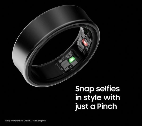 Samsung Galaxy Smart Health & Sleep Tracker Ring - Titanium Black - Size 12